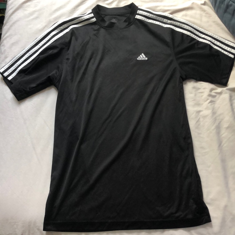 Adidas 3 Stripe Workout Tee